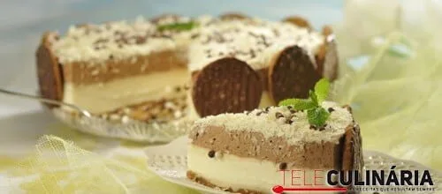 Tarte de natas e chocolate