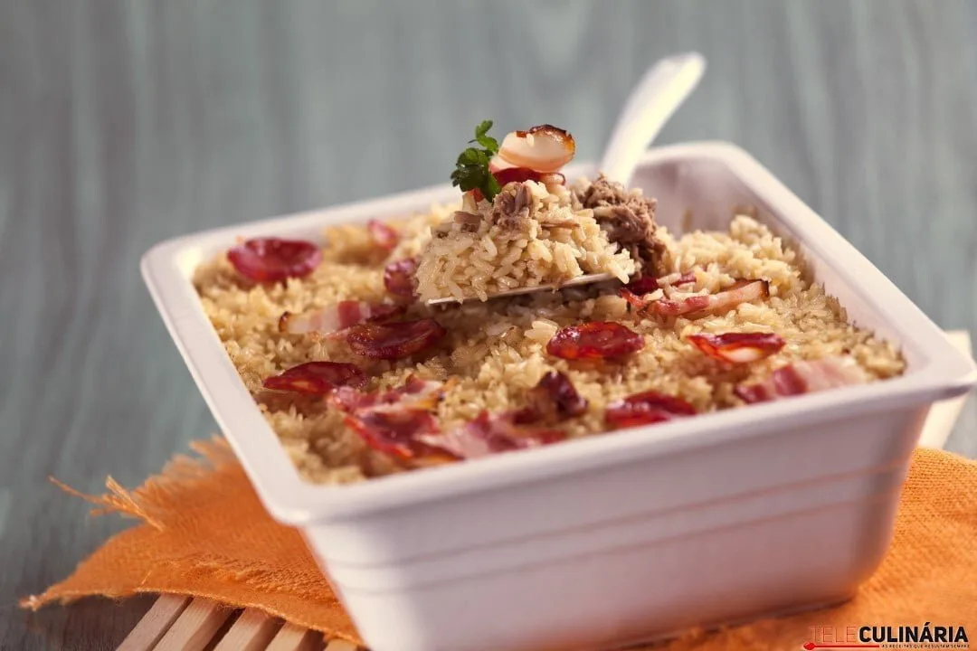 Arroz de pato com enchidos