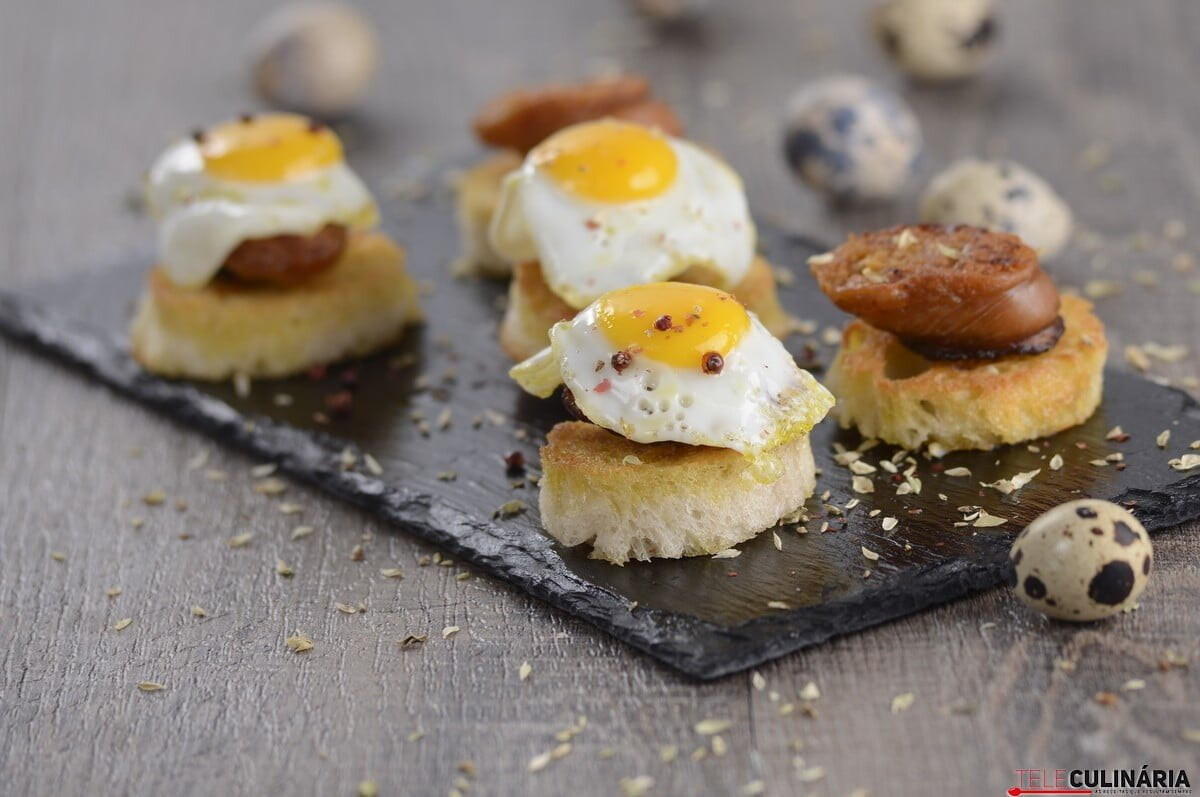 Farinheira com ovos de codorniz
