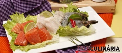 Fondue de peixe e camarão