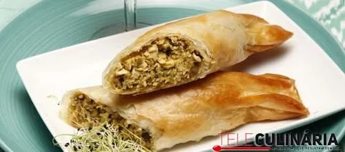Rebuçado folhado de frango