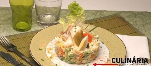 Maionese de bacalhau com pickles