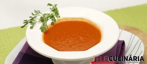 Gaspacho receita rápida