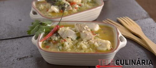 Arroz caldoso de peixe