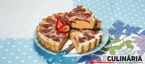 Tarte de morangos- Receita Fácil e deliciosa