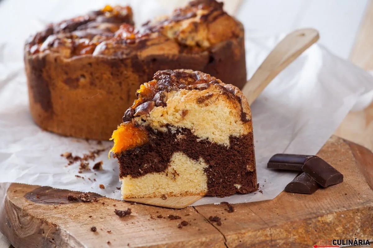 Bolo mármore de abóbora