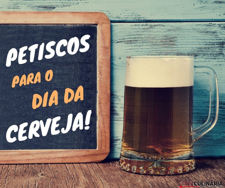 Petiscos para o dia da cerveja