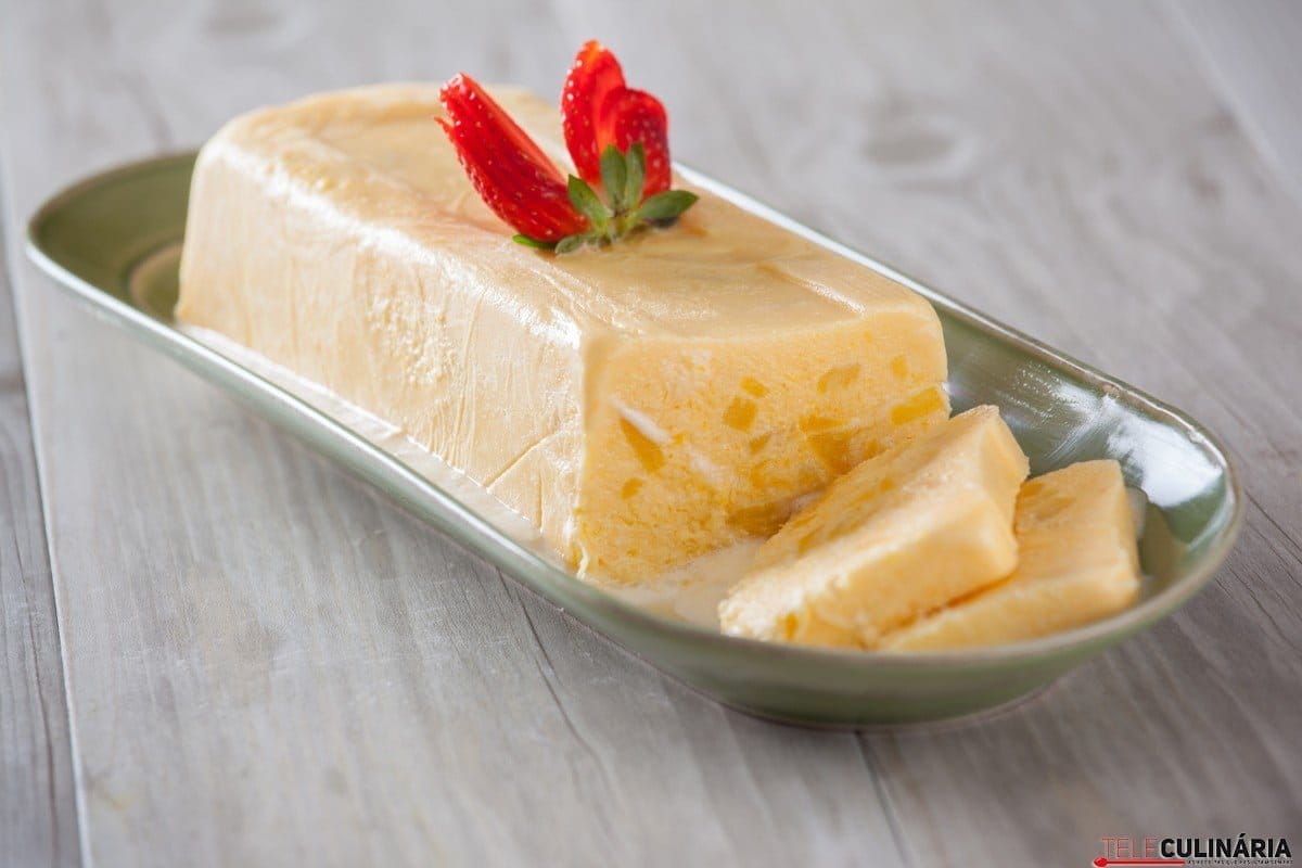 Terrina gelada de pêssego