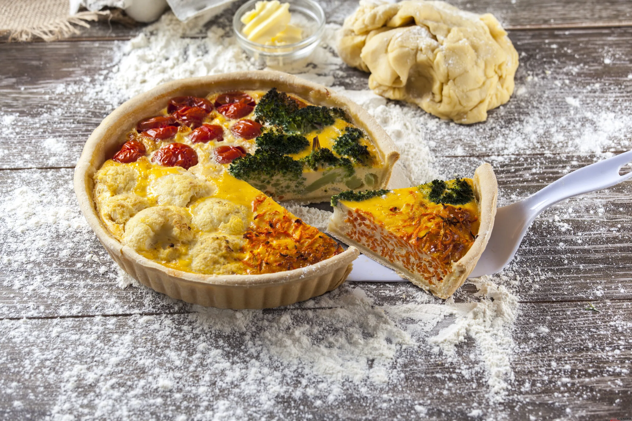 Quiche de legumes (robot de cozinha)