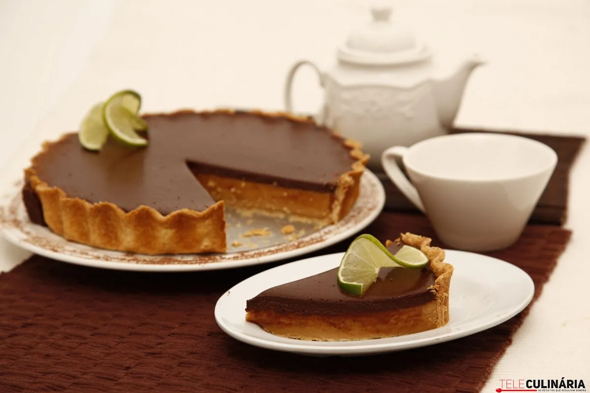 Tarte cremosa de leite condensado