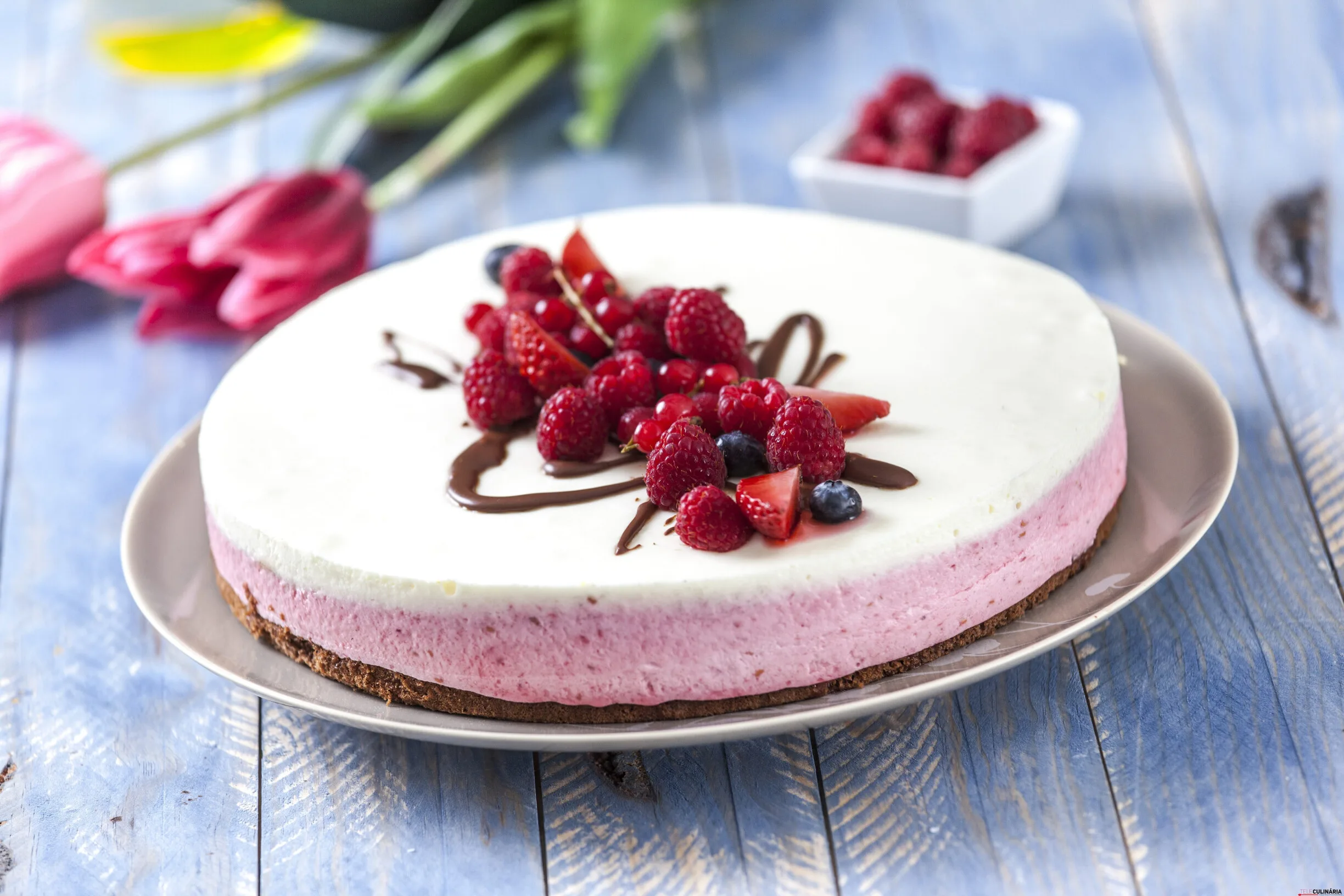 Perdição de framboesas e natas