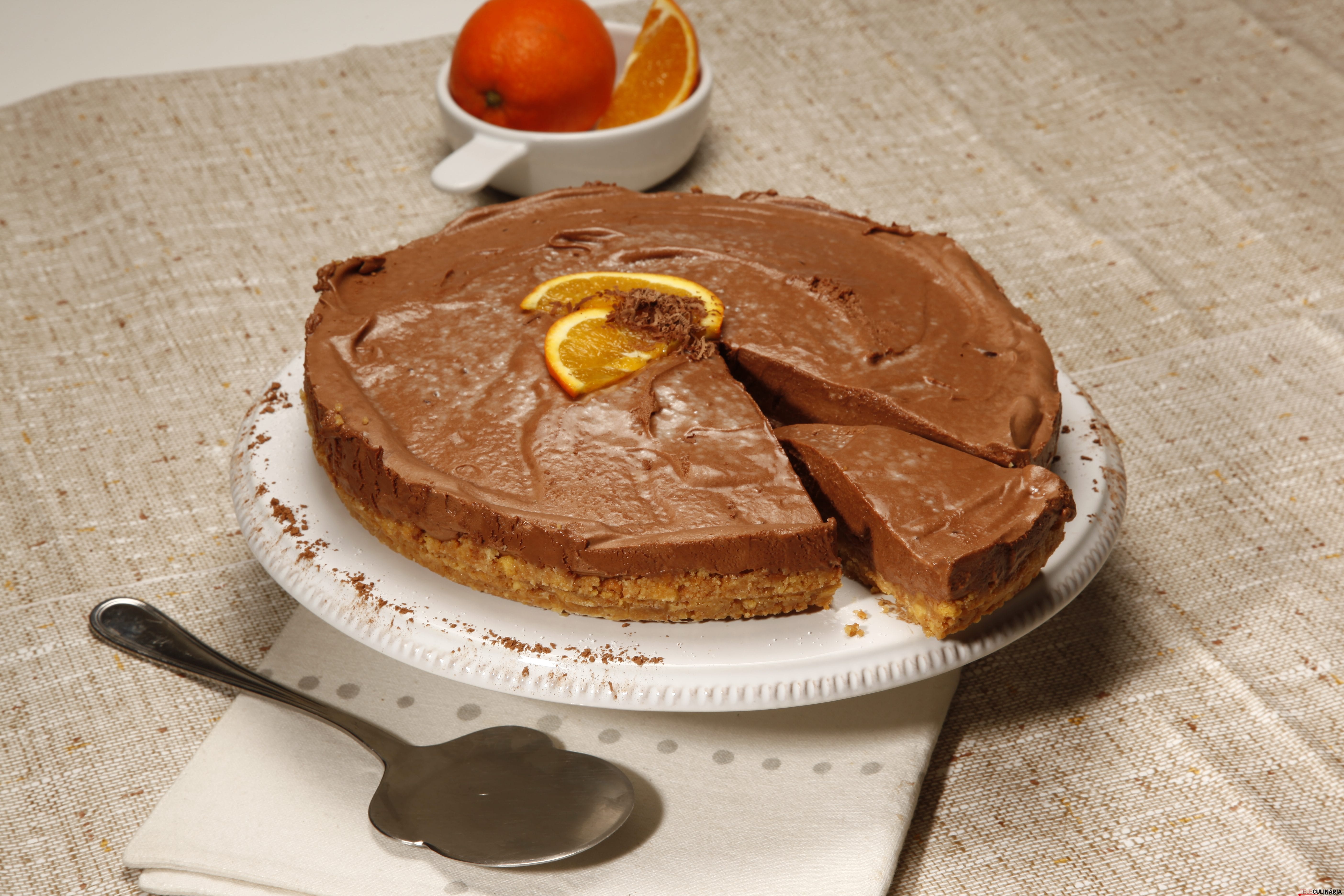 Tarte de mousse de chocolate
