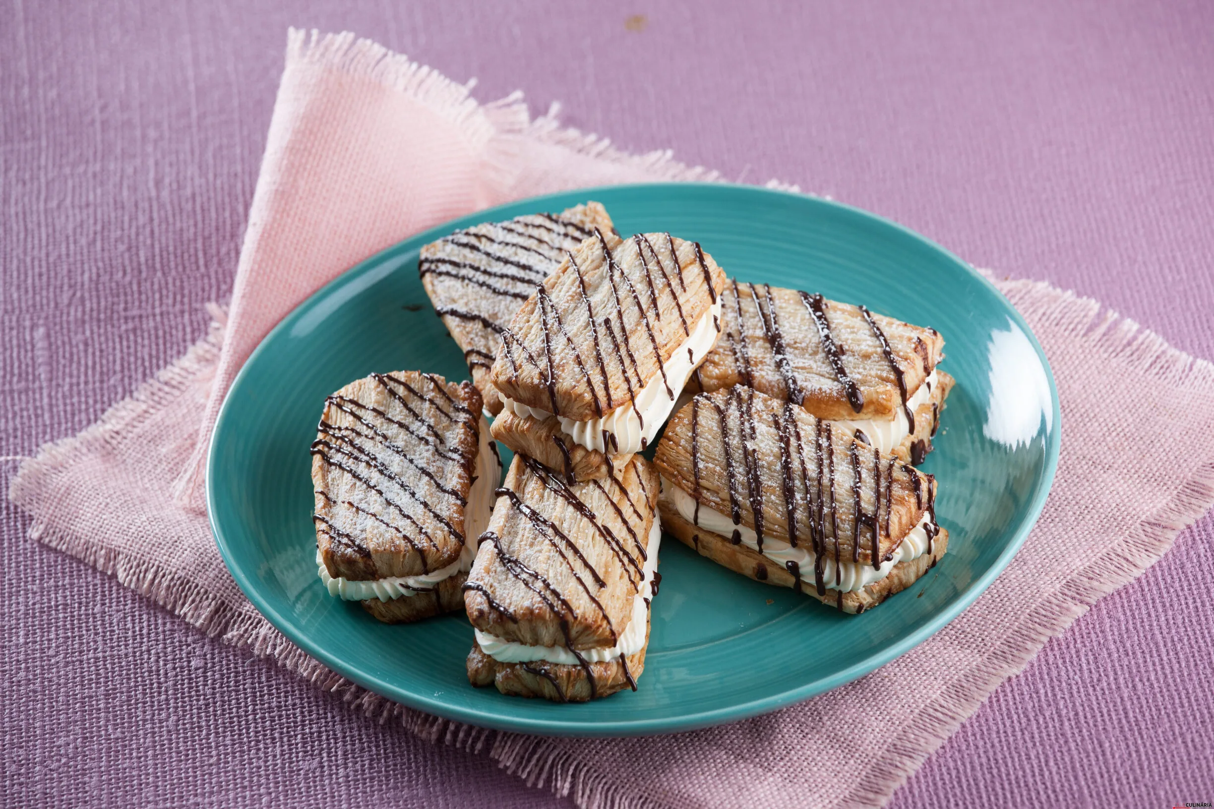 Palmiers recheados à francesa