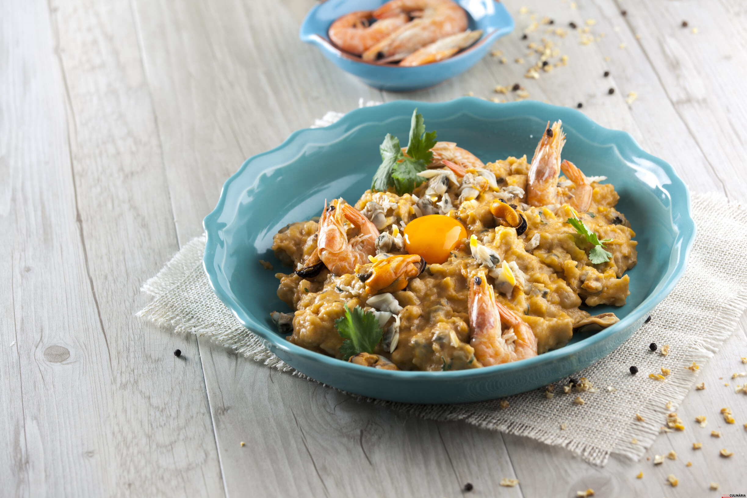 Açorda de marisco (robot de cozinha)