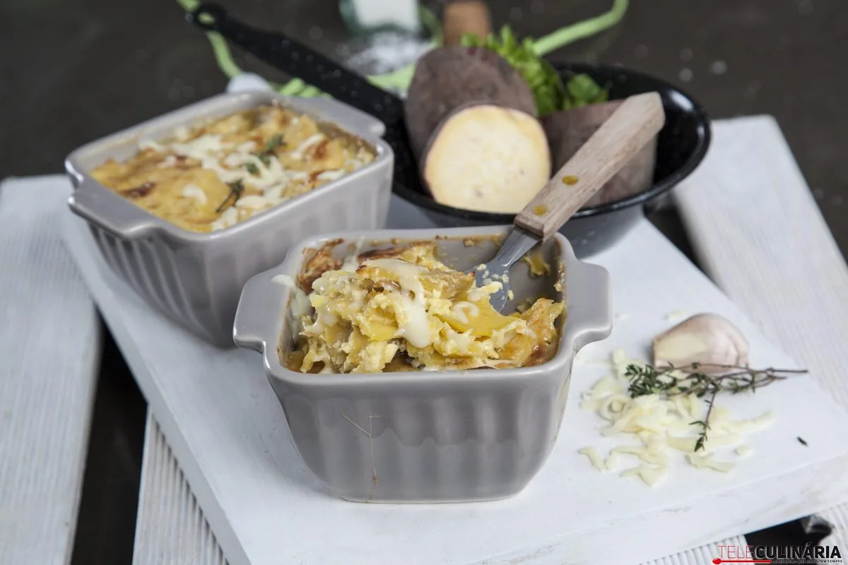 Batata-doce gratinada