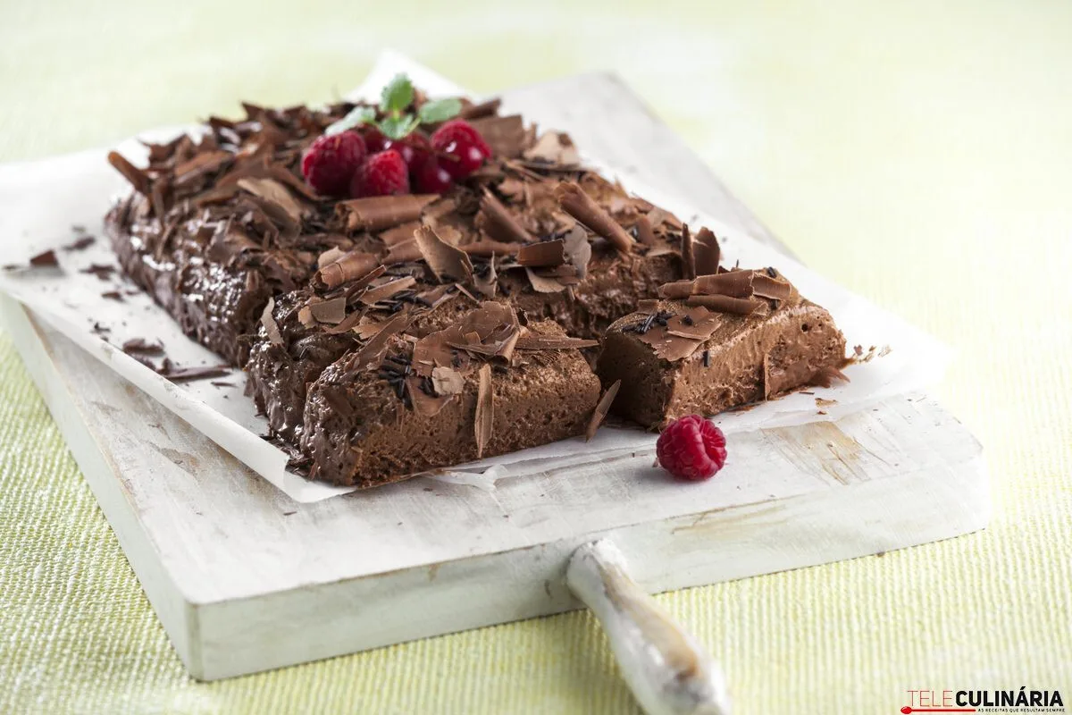 Marquise de chocolate - receita para robot