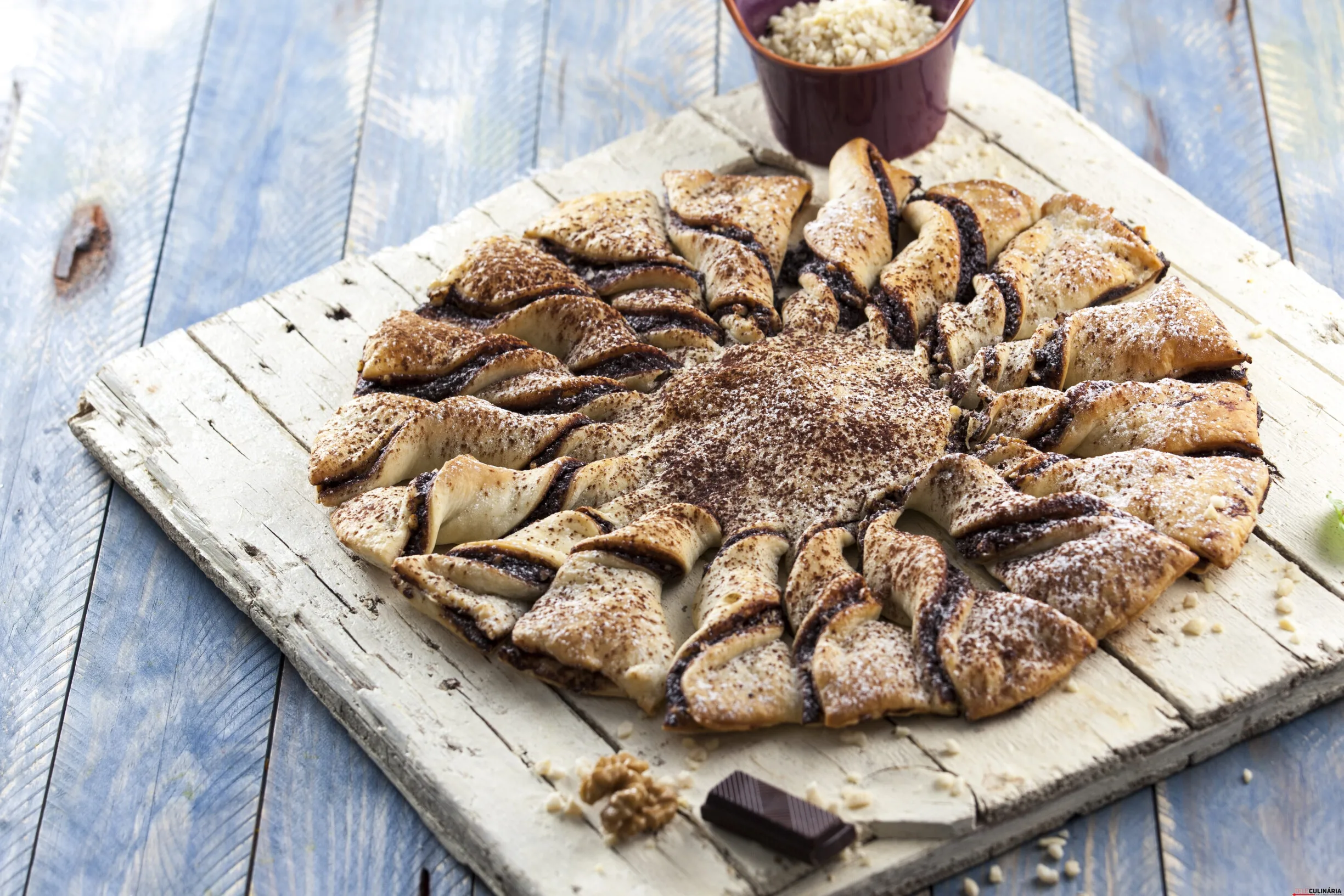 Enrolado de chocolate