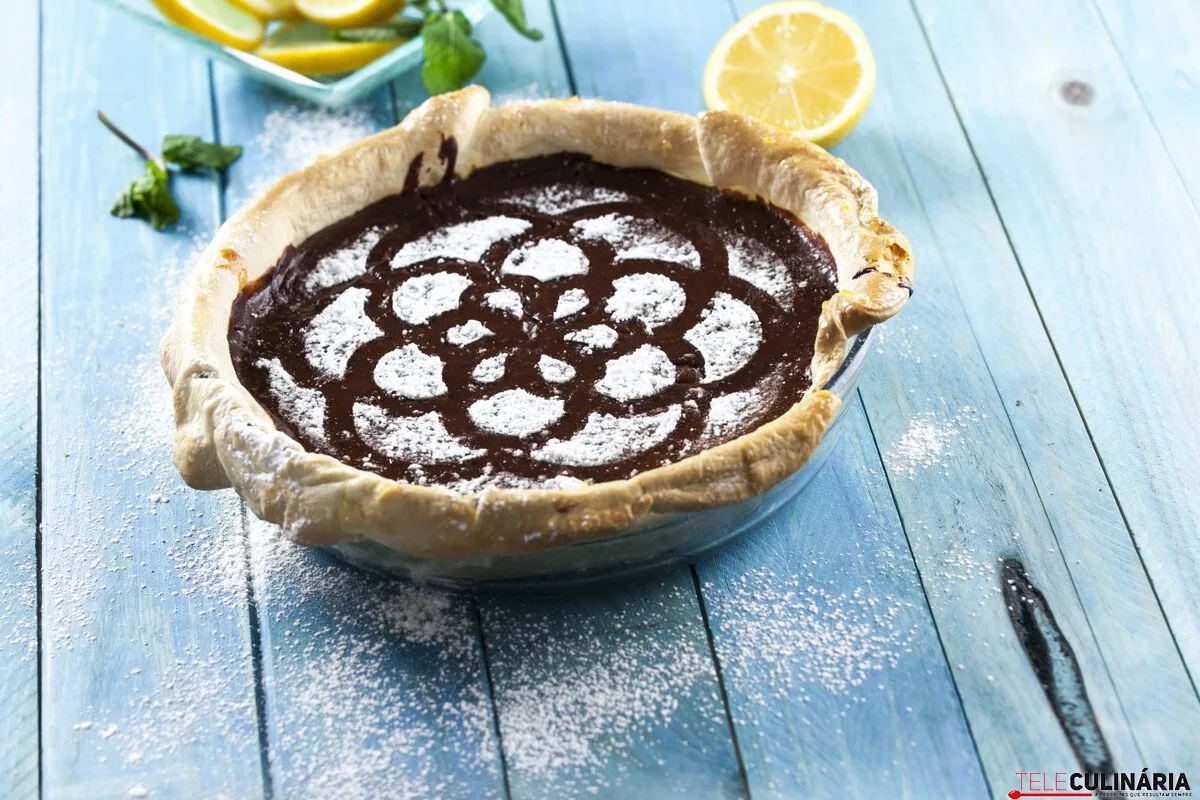 Tarte de limão e chocolate
