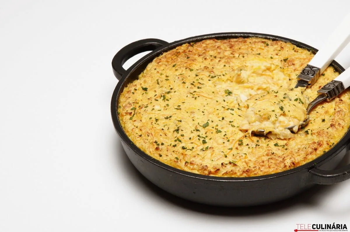 Fofo de peixe com legumes