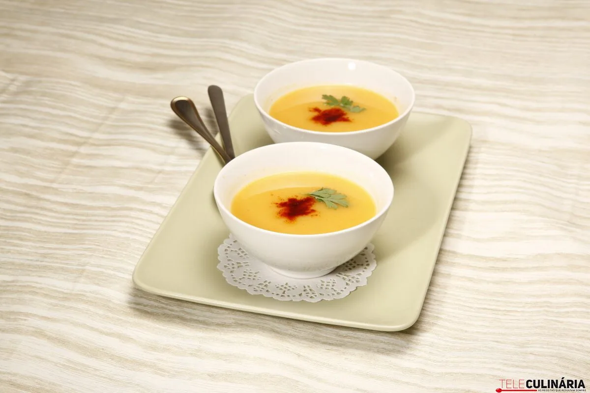 Creme de batata-doce e paprica