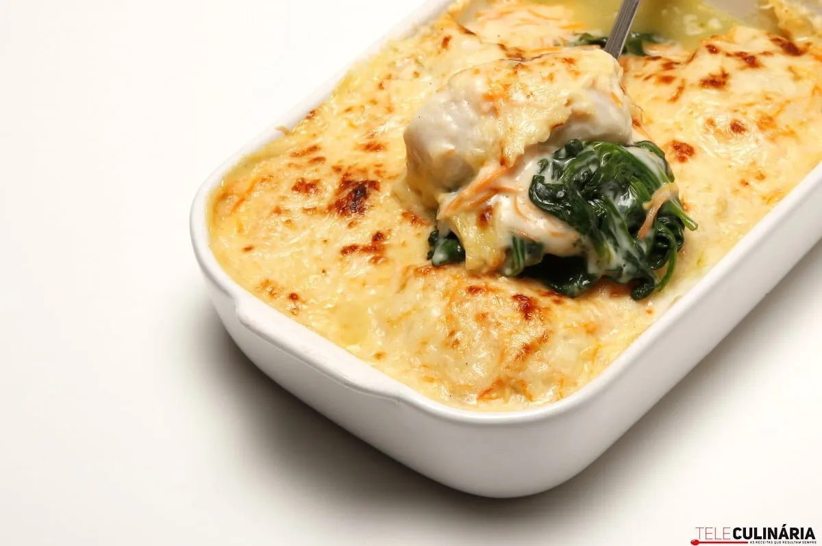 Medalhões de peixe gratinados