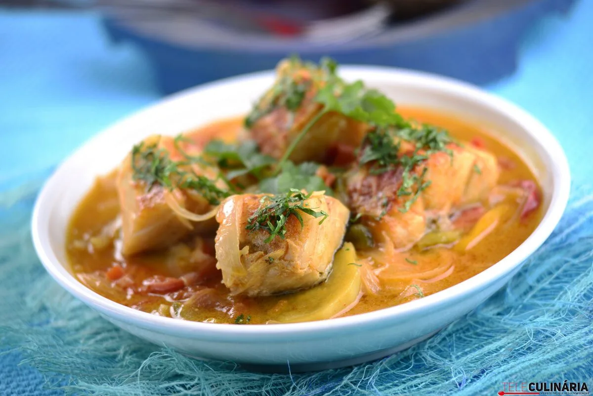 Caldeirada de bacalhau com batata-doce