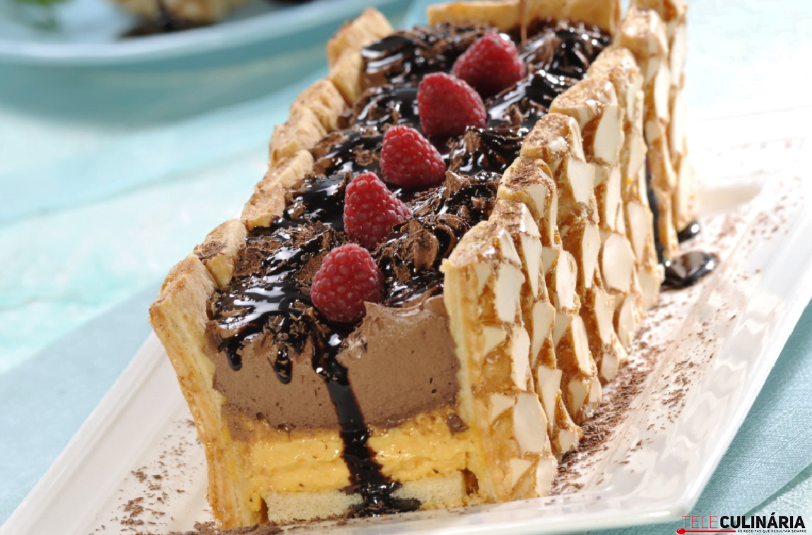 Charlotte de chocolate (Robot de cozinha)