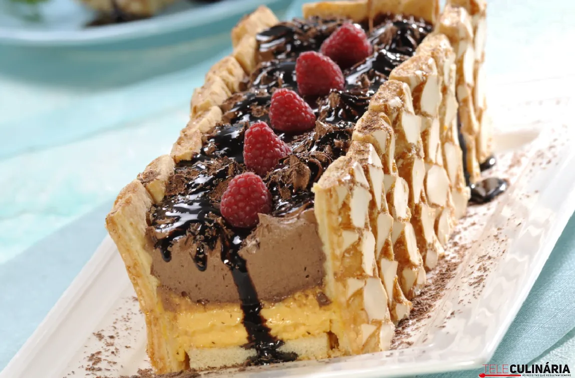 Charlotte de chocolate (Robot de cozinha)