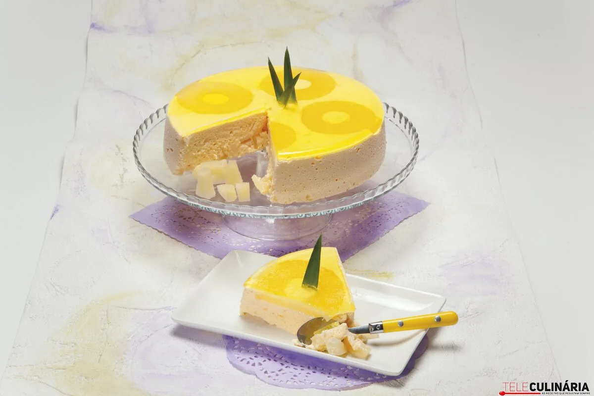 Receita de pudim fresco de ananás