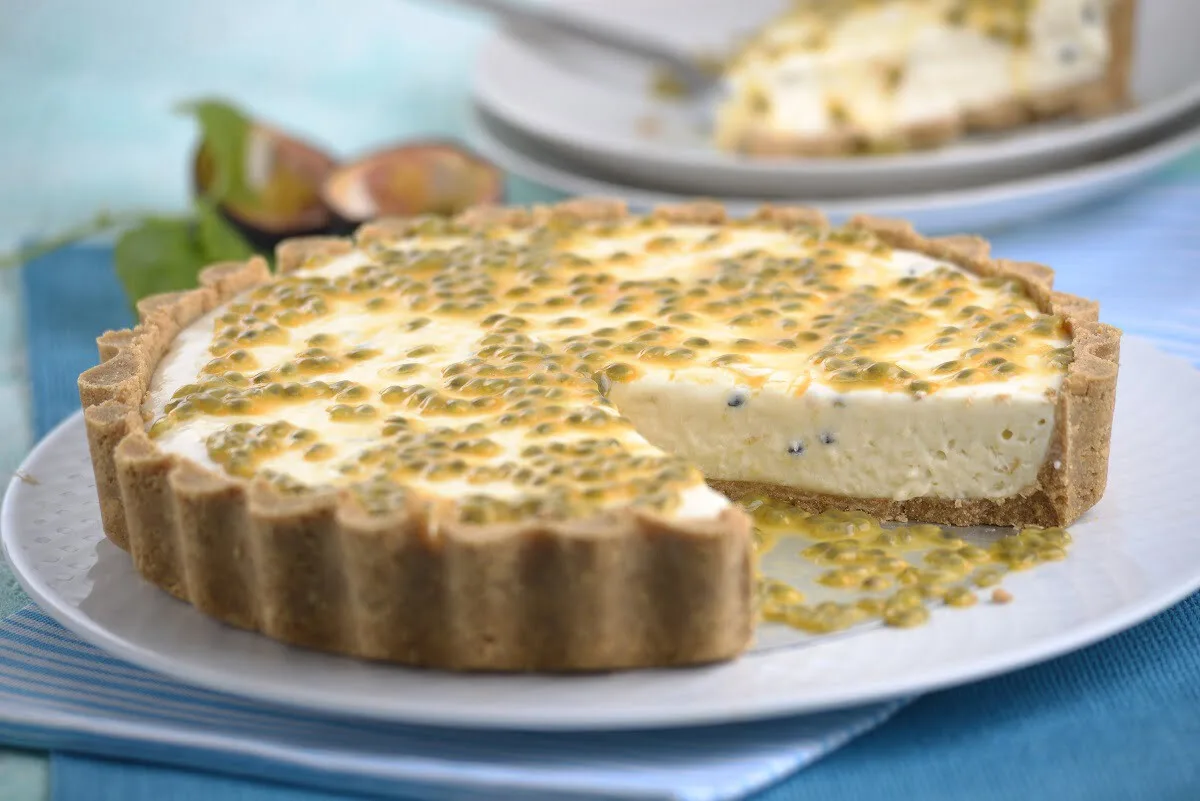 Receita de tarte de maracujá (robot de cozinha)