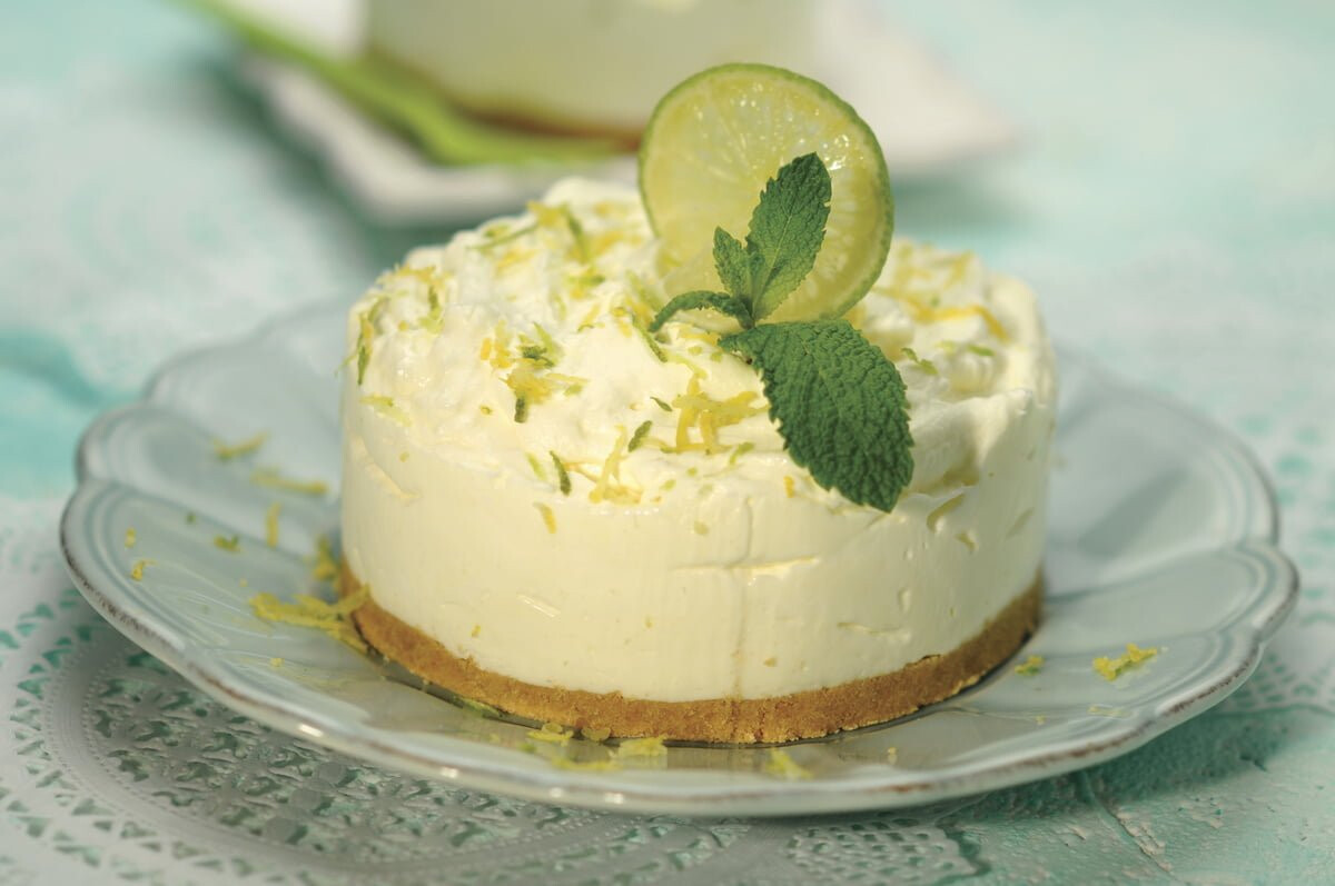 Cheesecake de lima e limão