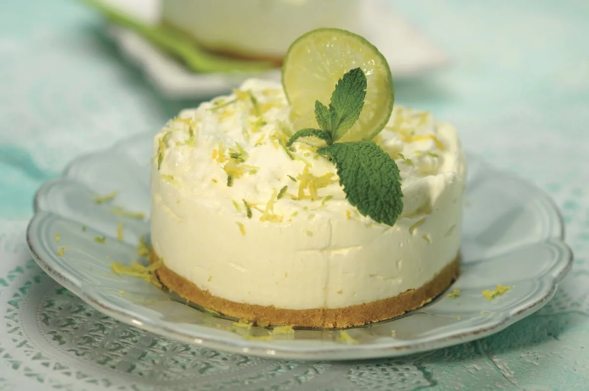 Cheesecake de lima e limão