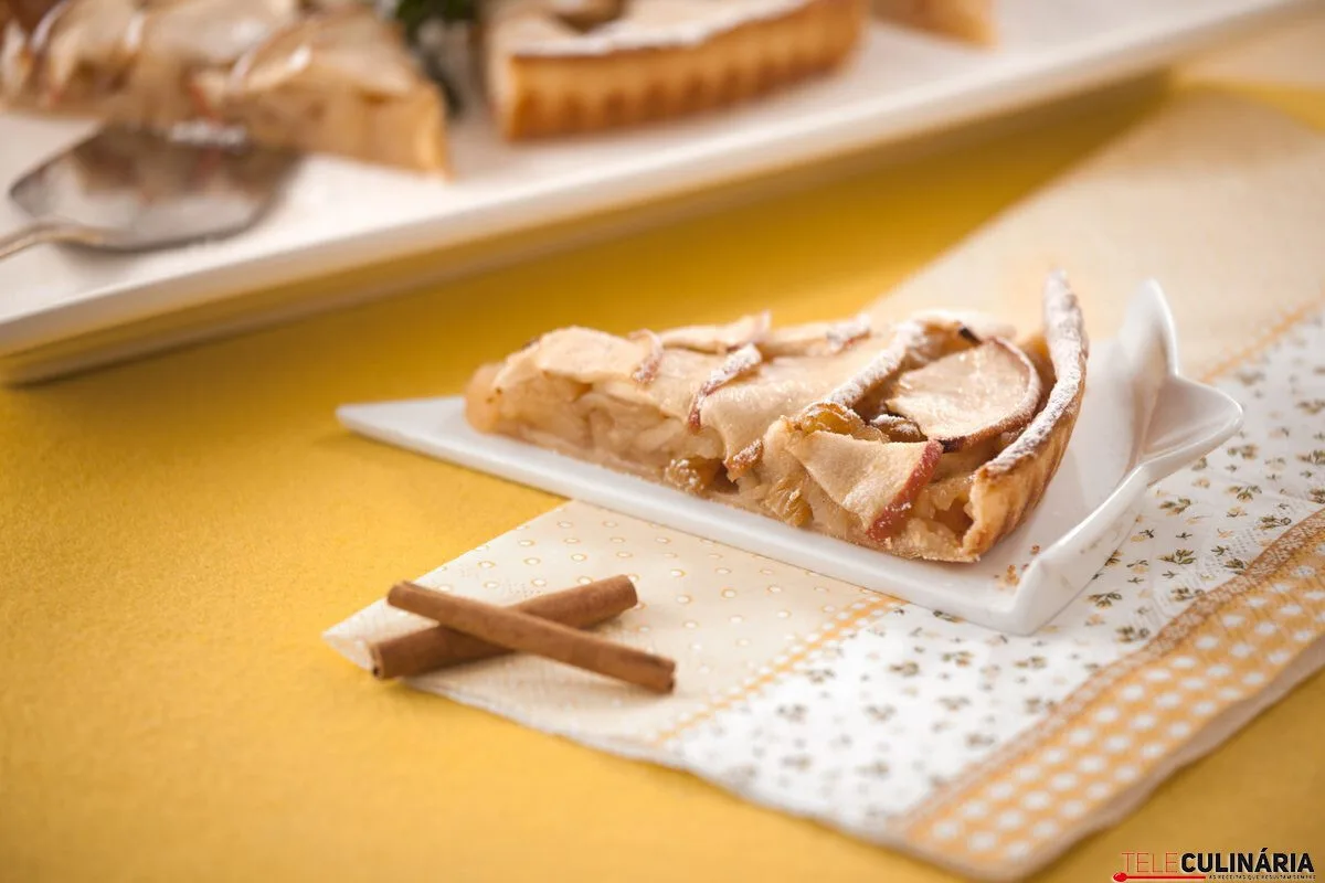 Tarte de maçã e canela