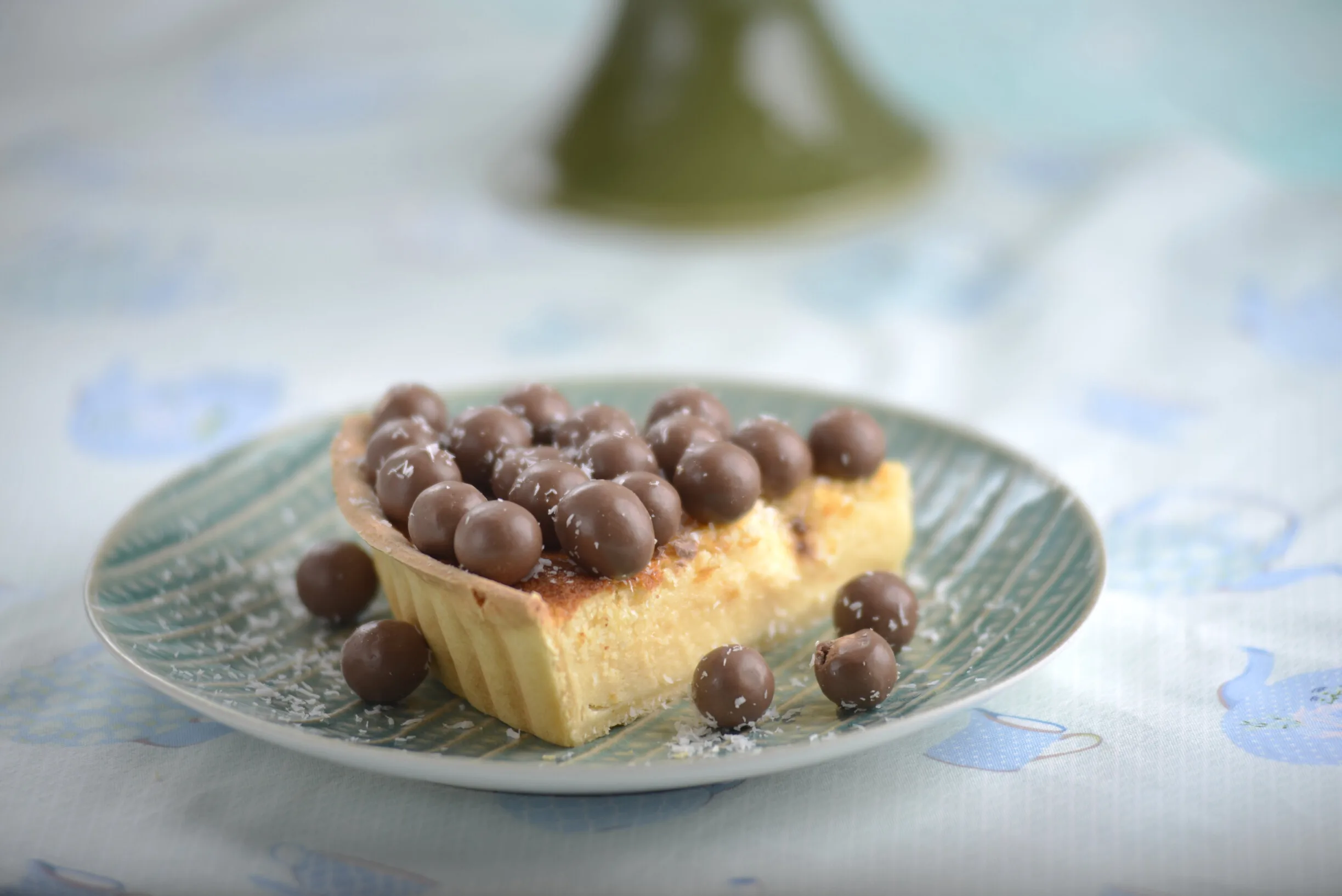 Tarte de coco e bolinhas de chocolate (robot de cozinha)