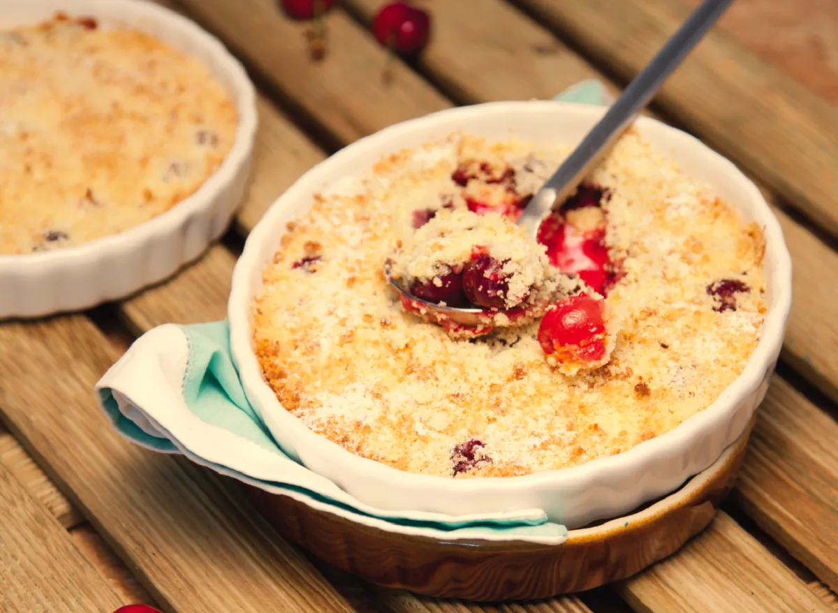 Crumble de cerejas