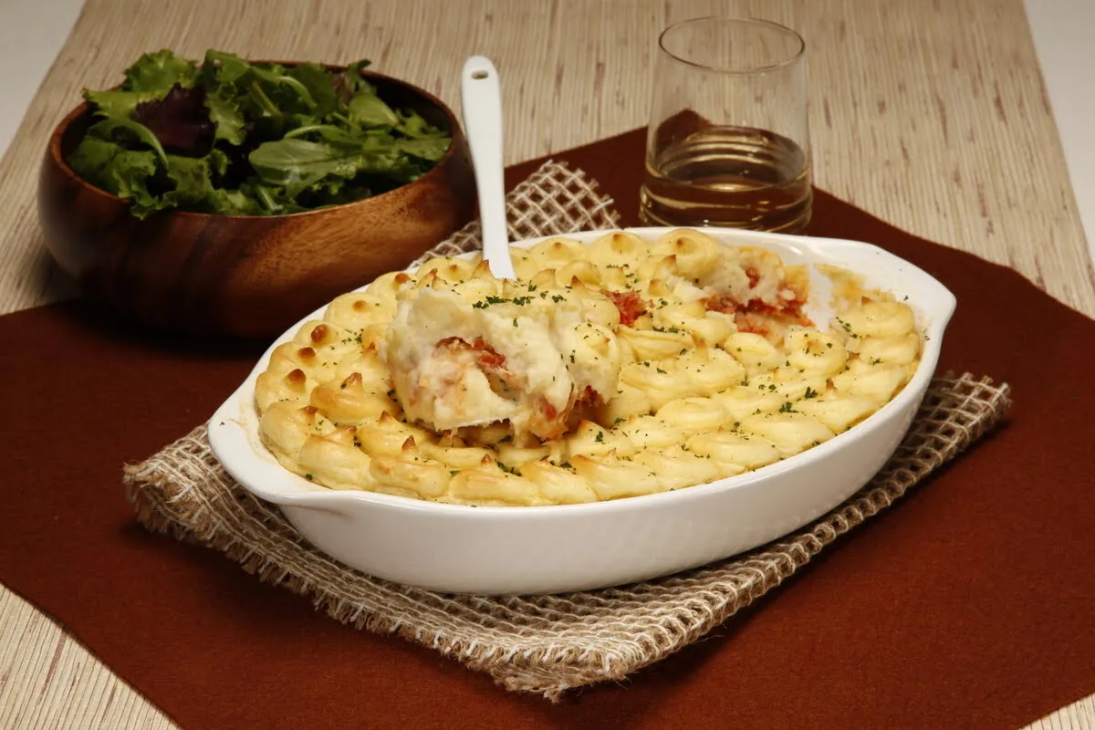 Receita de empadão de peixe com legumes