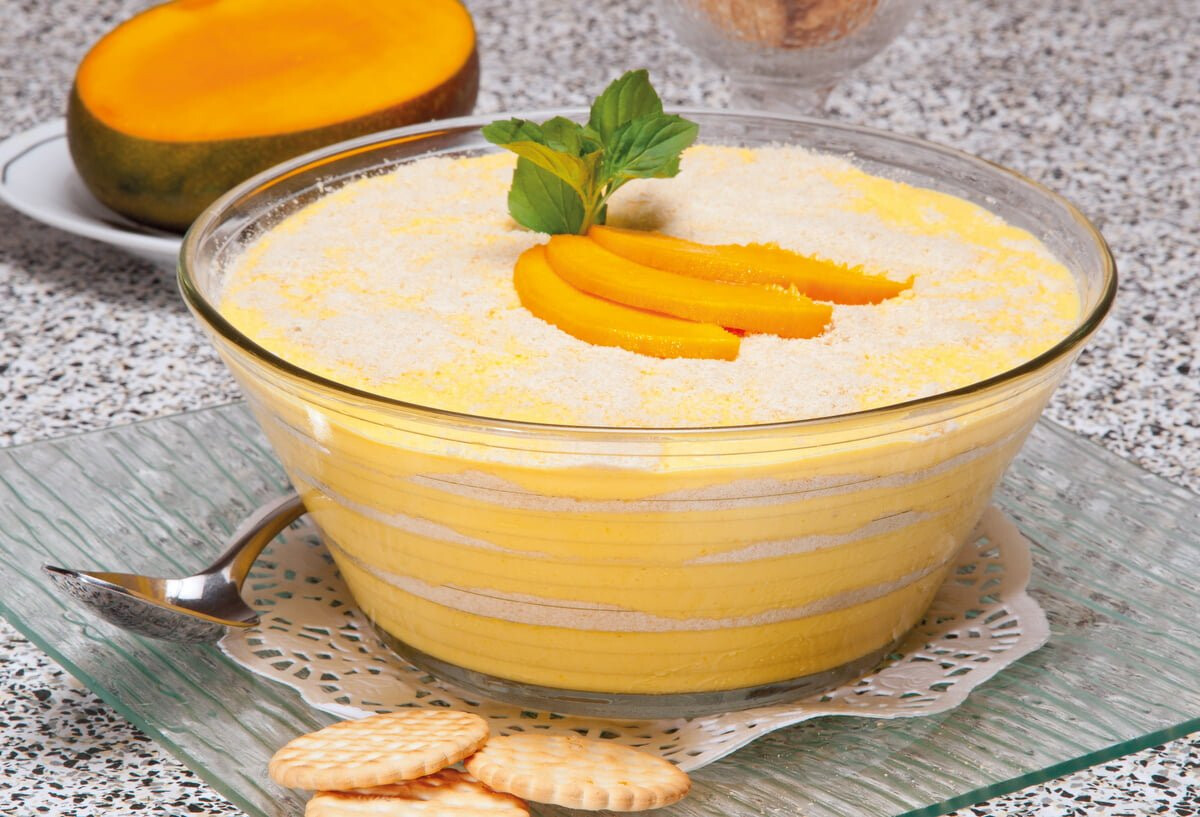 Delícia de água e sal com manga