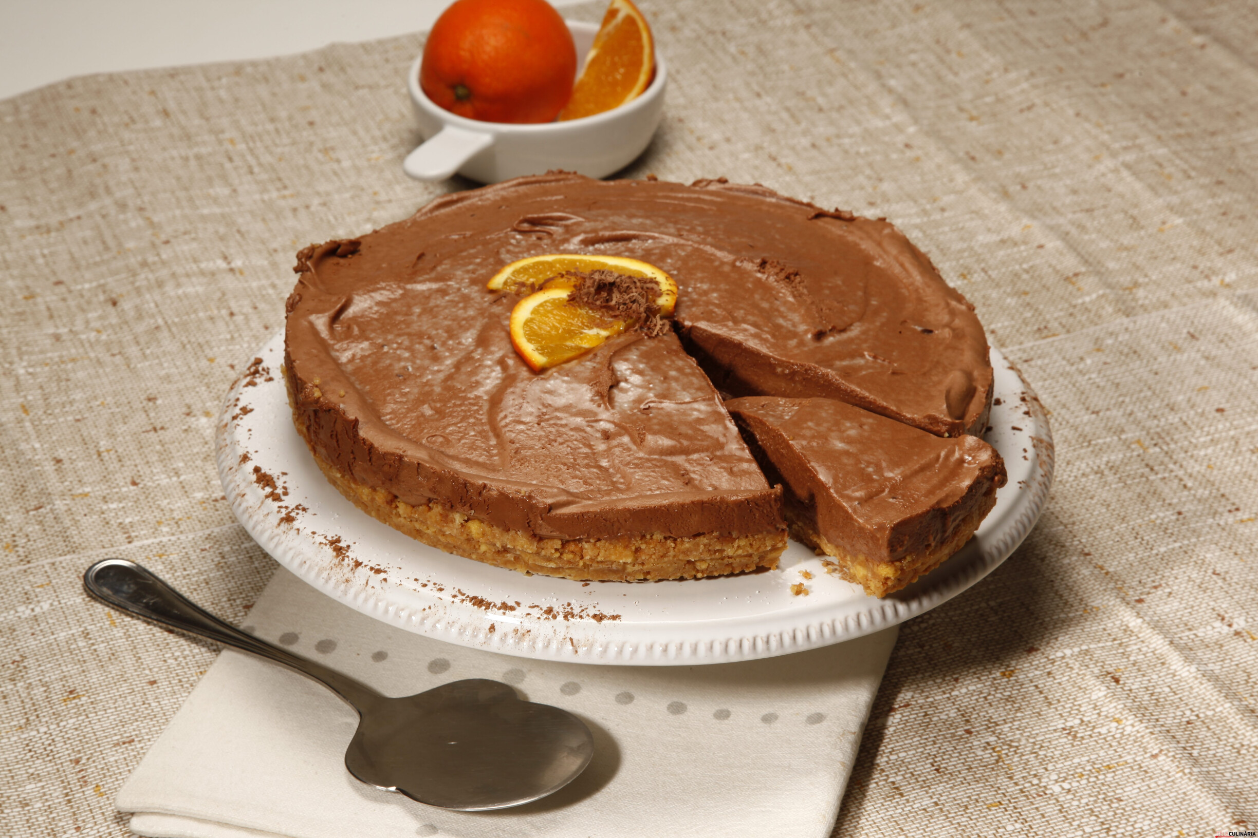 Tarte de mousse de chocolate