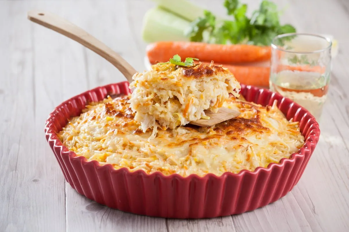 Bacalhau de verduras (robot de cozinha)
