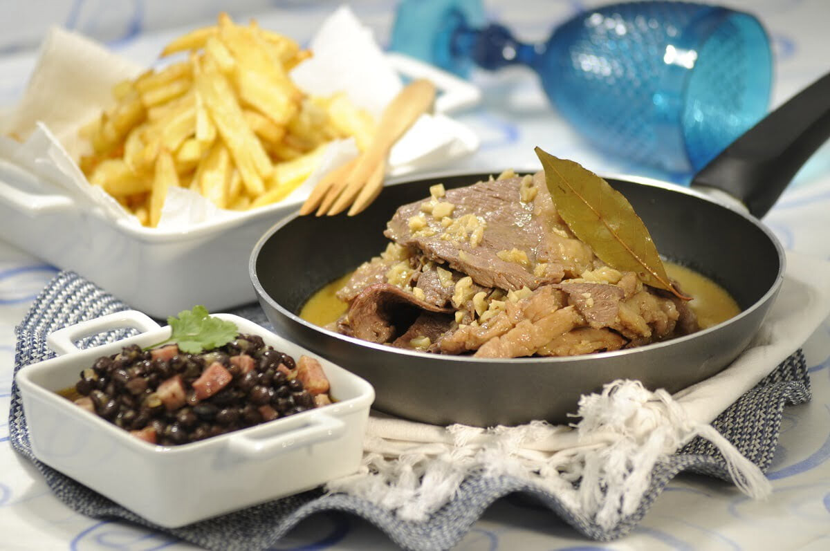 Picanha corada com manteiga de alho