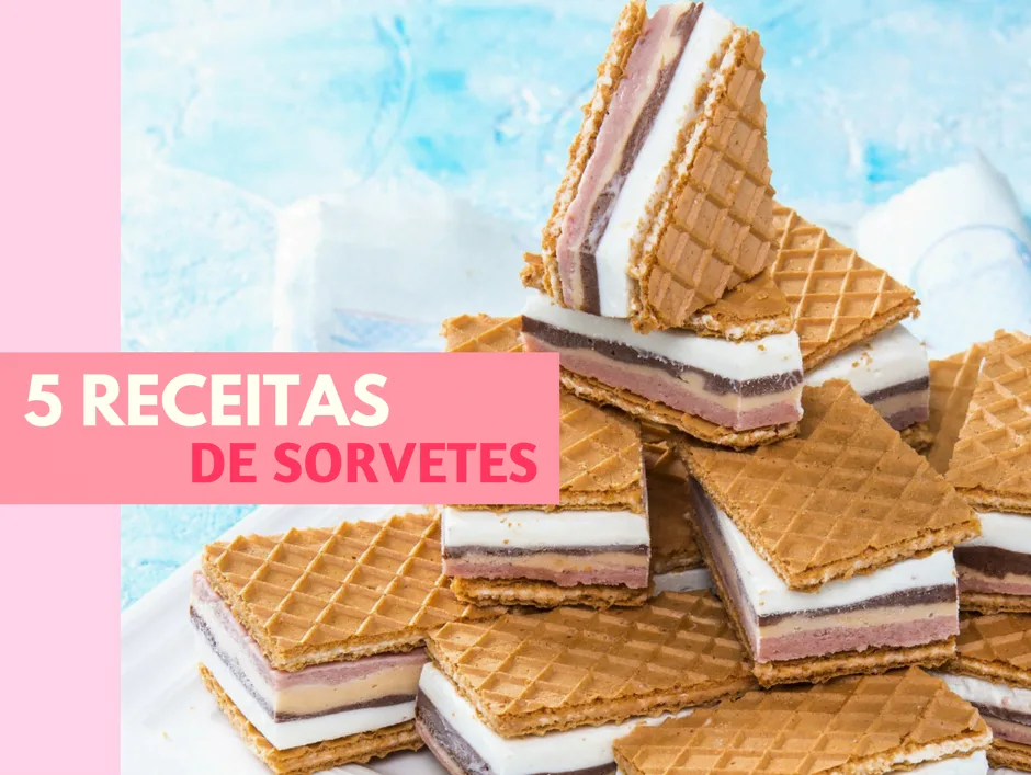 5 receitas de sorvetes