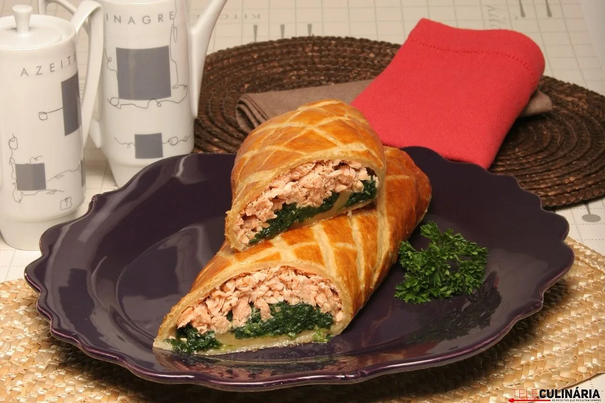 Folhado de salmão (robot de cozinha)