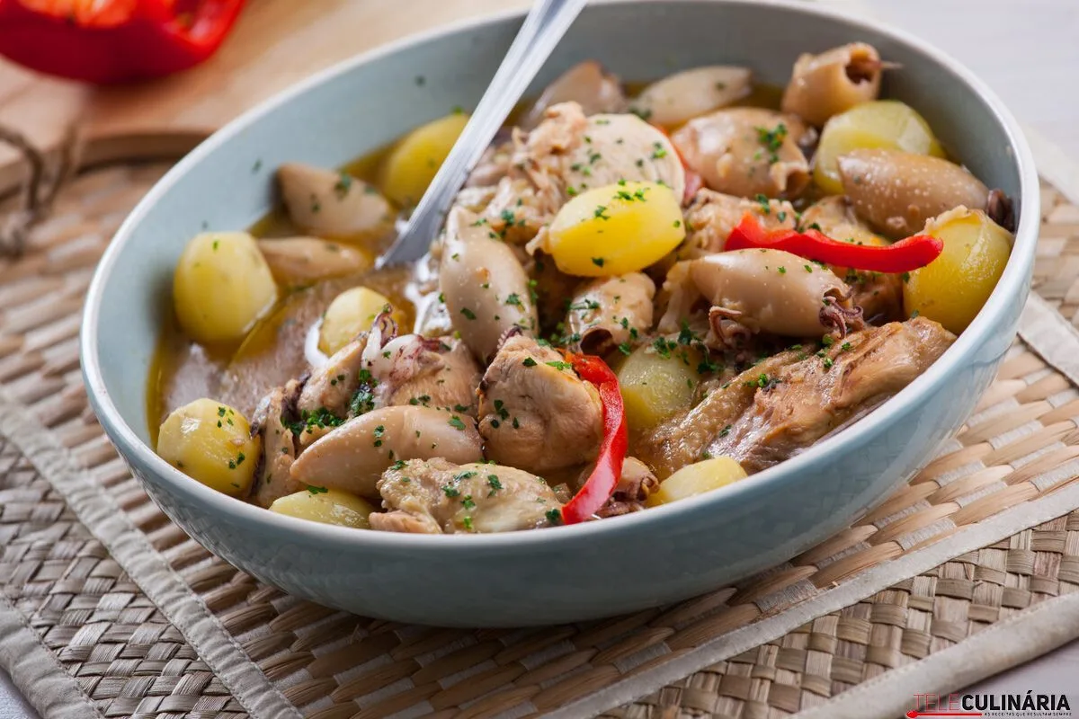 Frango com lulas