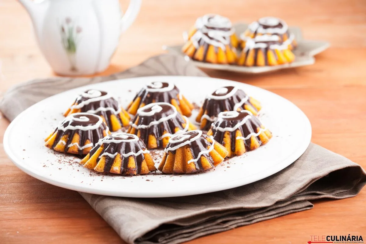 Queques de cenoura e chocolate