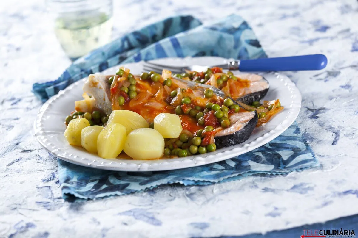 Salmão à espanhola (robot de cozinha)