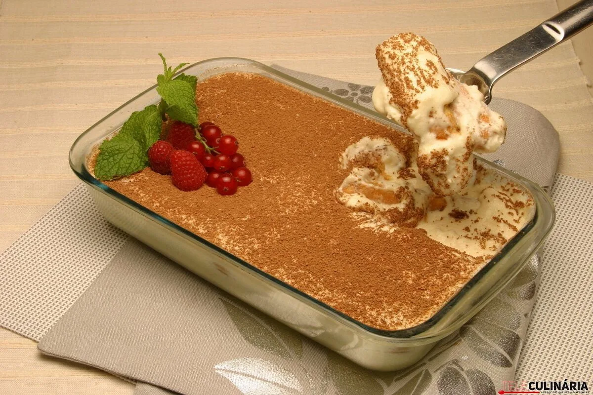 Tiramisú enformado (robot de cozinha)