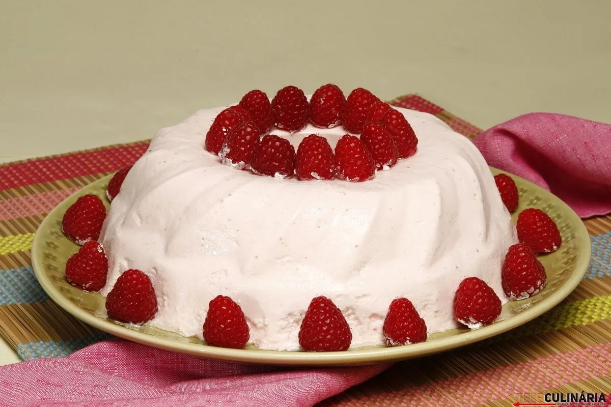 Semifrio de framboesas