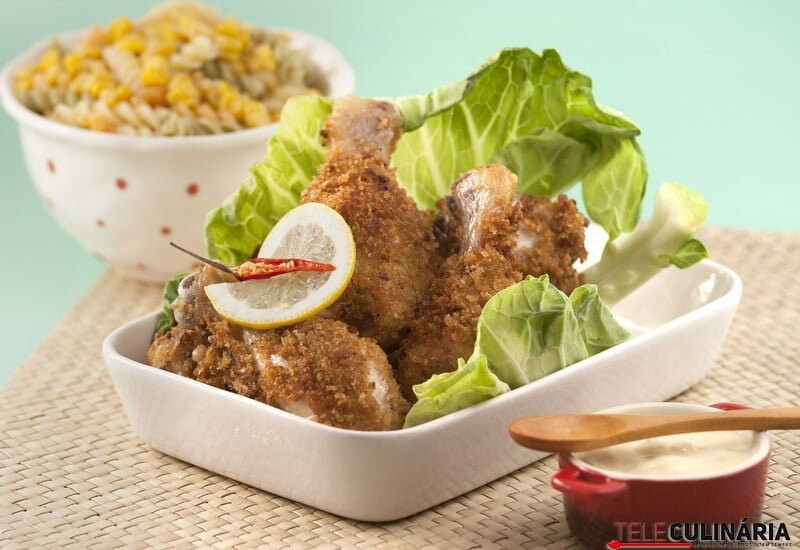 Coxas de frango fritas