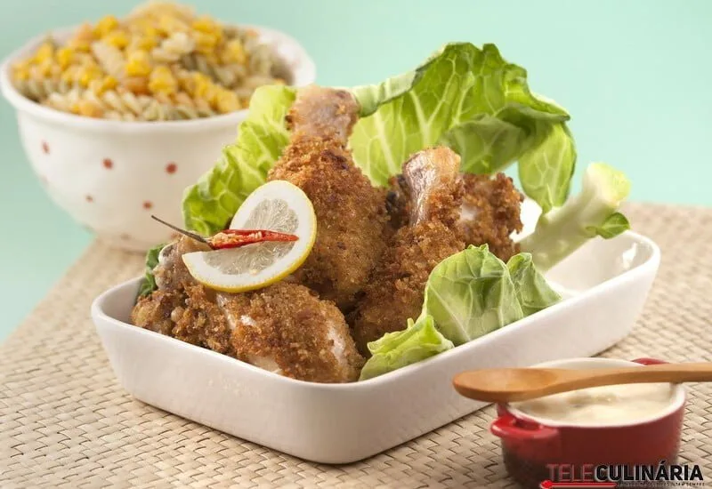 Coxas de frango fritas