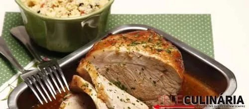 Pá de porco assada com cerveja